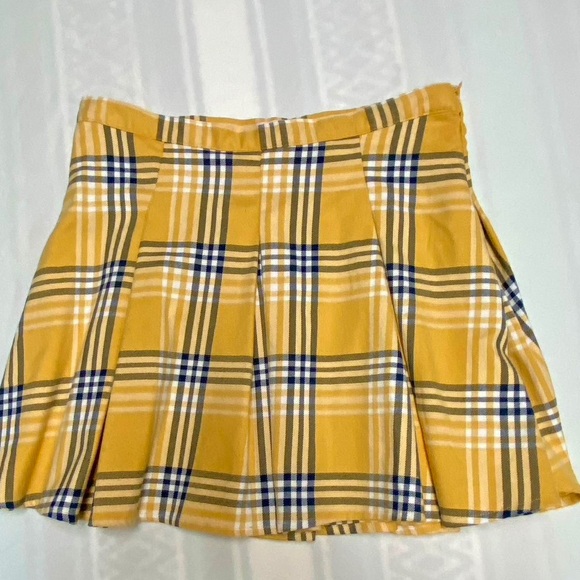 SO Dresses & Skirts - SO Yellow Plaid A-Line Skirt